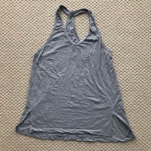 Lululemon grey pima cotton tank, 8, looser fit